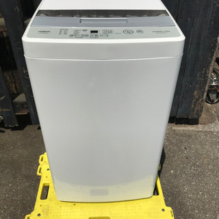 【ネット決済・配送可】【2019年製】AQUA 全自動洗濯機5.0kg