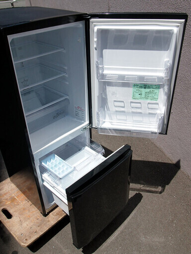 ㊵【6ヶ月保証付】18年製 三菱 146L 2ドア冷凍冷蔵庫 MR-P15C ブラック