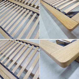 無印良品  良品計画 スラットベースキングサイズベッドフレーム 収納付