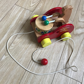 木製　おもちゃ　ぽこぽこベア