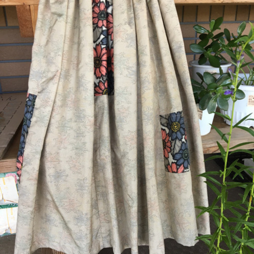 花パッチ 手作り 着物リメイク スカート ポレポレ 綾部の服 ファッションの中古 古着あげます 譲ります ジモティーで不用品の処分