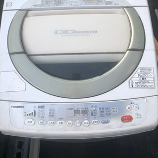 TOSHIBA洗濯機8㎏　型番AW-80DL(w) 2013年式