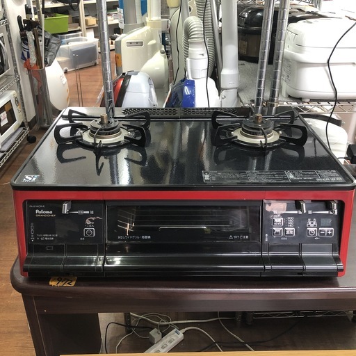 【リサイクルショップどりーむ天保山】111　ガスコンロ　パロマ　PA-91WCR-R　LPガス用（プロパン）2014年製【3ヶ月保証付き】