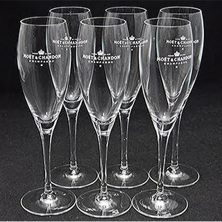 MOËT &amp; CHANDON - モエ&amp;シャンドン　プラスチックシャンパングラス　6脚 MOËT & CHANDON - モエ&シャンドン プラスチックシャンパン
