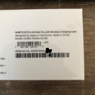 【新品未使用】AirPods Pro MWP22ZP/A