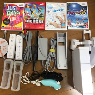 Wii本体ゲームソフト5枚付 釣りゲームオプション付き ぷーこ 糸満のテレビゲーム Wii の中古あげます 譲ります ジモティーで不用品の処分