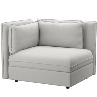 IKEA モジュールソファ背もたれ付き  グレー