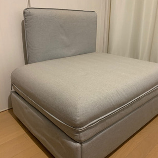 IKEA モジュールソファ背もたれ付き  グレー
