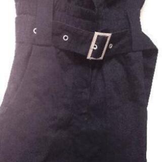 黒のベルト付きロングタイトスカート （Ｆ）