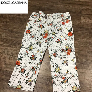 ★D&G 花柄 ドット クロップドパンツ★