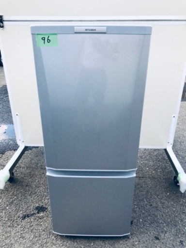 96番　三菱✨ノンフロン冷凍冷蔵庫✨MR-P15T-S‼️