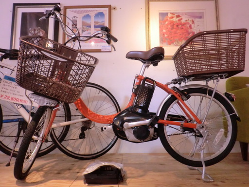 【中古美品】自社配送可能　Panasonic BE-ELL03K 電動アシスト自転車 ビビ・L・20 20型 ラセットオレンジ 2019年モデル