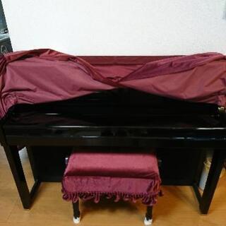 ローランド電子ピアノ　型番LX-17PEハイブリッド　2017年7月購入　黒鏡面仕上げ　椅子付き　説明書付き。