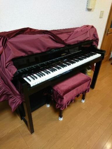 ローランド電子ピアノ 型番LX-17PEハイブリッド 2017年7月購入 黒鏡面  