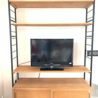 モモナチュラルのテレビ台 テレビボード ユニットボード 棚 シェルフ