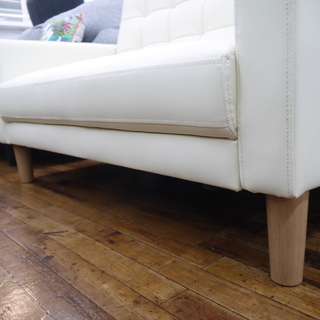 アーバン通商の2人掛けソファ(アイボリー)のご紹介！有料配送あり