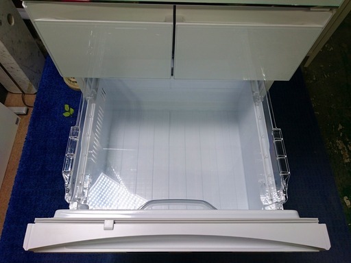R1720) 三菱 5ドア 冷凍冷蔵庫　MR-B46C-W　455L 自動製氷 ガラストップ 2018年製! 冷蔵庫 店頭取引大歓迎♪