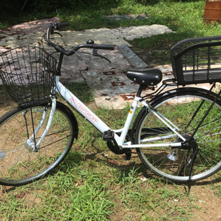 商談中　中古　cycle olympic  自転車　27 白