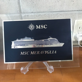 MSCクルーズ　船　豪華客船　置物　盾