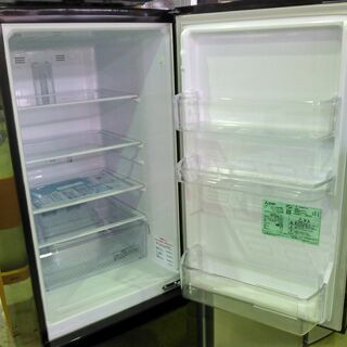 安心の一年保証！冷蔵庫 2ドア MITSUBISHI/三菱 2019年製 168L 黒 MR-
