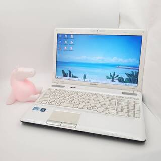 東芝 Corei7 メモリ8GB SSD256GB ノートパソコン ホワイト