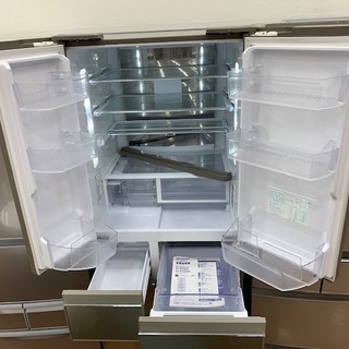 6ヶ月間保証付 SHARP 6ドア冷蔵庫 2015年製【トレファク所沢店】