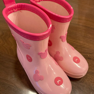 ディズニー　ミニーちゃん　長靴　15センチ　ピンク