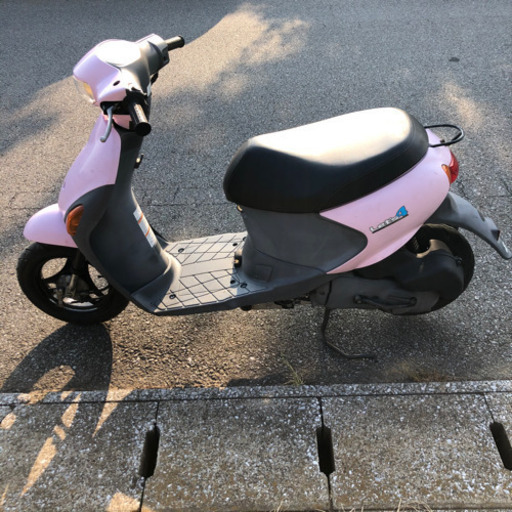 実働】レッツ4 スズキ バッテリー新品 原付 機関良好 セル1 軽整備済み
