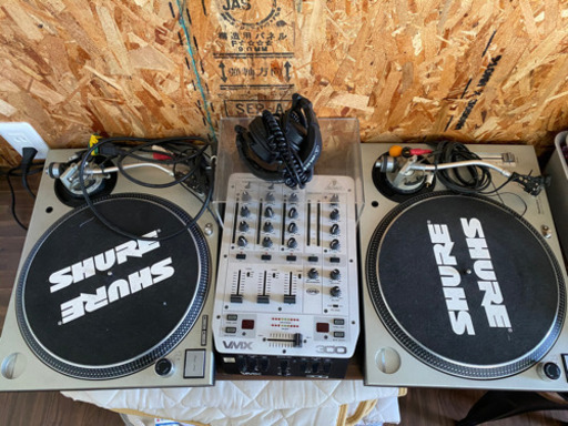 technicsテクニクスターンテーブル、ミキサー、ヘッドホンSET