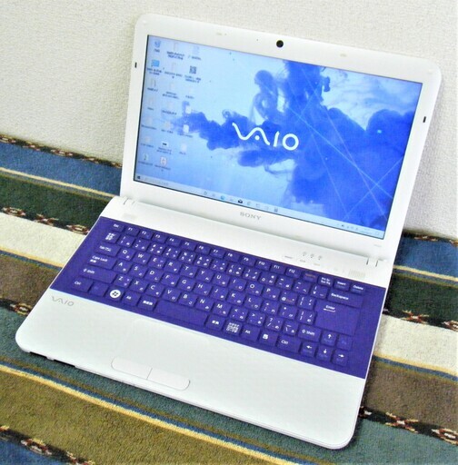 14型液晶/高性能Core i3/快適♬メモリ4GB♪/大容量！HDD320GB/Microsoft Office 2016✎/すぐ使えるWindows10♪/すぐ繋がるWi-Fi/DVDSマルチ(コピー可)/カメラ/マイク/SDカードスロット/HDMI/点検整備清掃済み/新品✨キーボードカバー付き/VAIO ホワイト✨