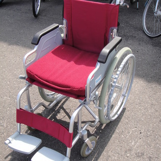 TacaoF　アルミ製自走式車椅子　S-15　低反発クッション付...