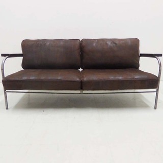 値下げ 美品 journal standard Furniture ジャーナルスタンダード LAVAL 2P SOFA 本革レザー ラバル  2シーター ソファ