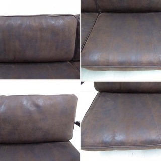 値下げ 美品 journal standard Furniture ジャーナルスタンダード LAVAL 2P SOFA 本革レザー ラバル  2シーター ソファ