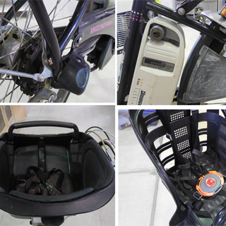 子供乗せ 電動自転車 少し訳有品 前22/26インチ 前後 ブリヂストン アンジェリーノ 3段変速 ライト カギ付き バッテリー 札幌市東区 新道東店