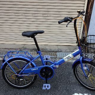 ☆新古車☆CHARI BANK 20吋折り畳み自転車 外装6/ブルー