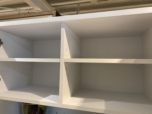 レンジボード 白 キャスター付き収納引き出し 収納棚 中古品 組立家具