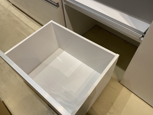 レンジボード 白 キャスター付き収納引き出し 収納棚 中古品 組立家具