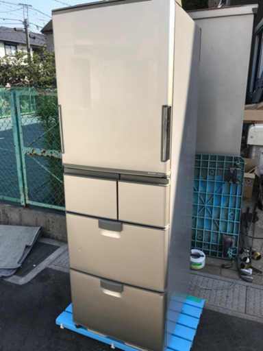 2009年製 SHARP 自動製氷付 5ドア冷凍冷蔵庫 SJ-KW42R-S 動作確認済 どっちもドア プラズマクラスター 1