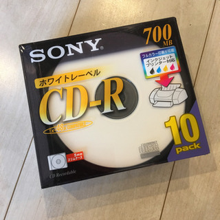 未使用　SONY インクジェット対応　CD-R 