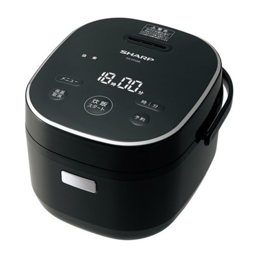 値下　SHARP マイコン炊飯器  黒厚釜3合炊き　新品
