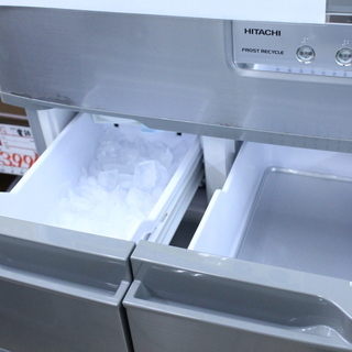【6ヶ月保証付】参考定価 ¥153,330 2010年製 HITACHI 日立 465L 冷蔵庫 R-S472M 高さかわるん棚♪ 6ヶ月保証付】参考定価 ¥153,330 2010年製 HITACHI 日立 465L 冷蔵庫 R-