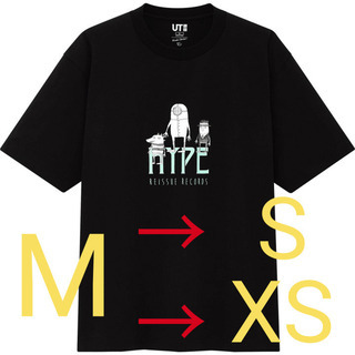 【サイズ交換】③米津玄師 ユニクロTシャツ「M」→「S」or「XS」