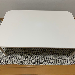 【ニトリ】ローテーブル　ホワイト　折りたたみ式