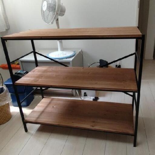 取引終了 Salut サリュ アイアンウッドワイドラック K S 馬込の家具の中古あげます 譲ります ジモティーで不用品の処分