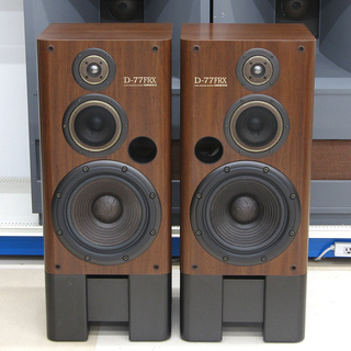 ONKYO オンキョー スピーカーペア+純正スタンド D-77FRX/AS-77FRX 中古美品 エッジ張り替え済み