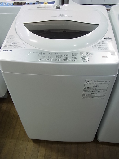 高年式！　東芝 TOSHIBA　5kg　全自動洗濯機　AW-5G6　2019年製　ステンレス槽　電気　洗濯