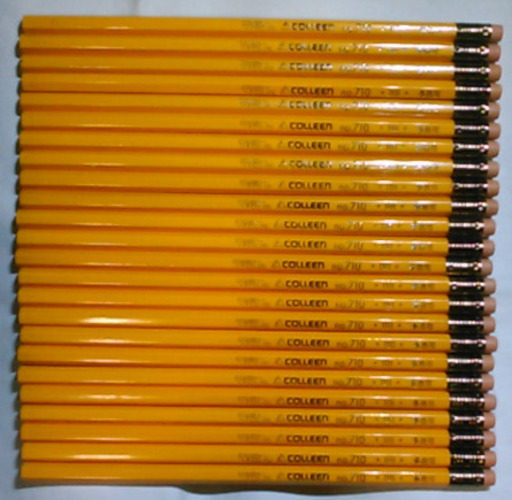 絶版】コーリン ゴム付鉛筆 HB NO.710 事務用 24本 (dboot) 大島の