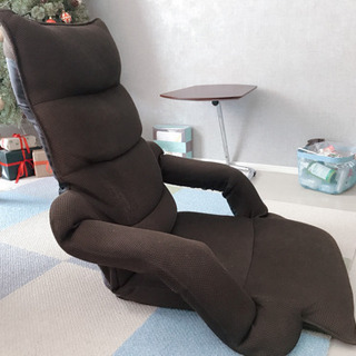 ニトリ　リクライニング座椅子　ダーグブラウンの画像