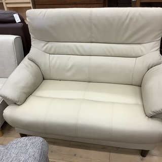 ワケ有大特価！合皮2人掛けハイバックソファーです！