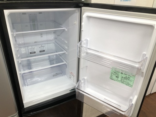 冷蔵庫 No.5436 三菱 146L MR-P15C-B 2018年製 ブラック【リサイクル